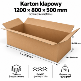 Karton klapowy 400x250x150 mm – 20 szt. | PROFESTO